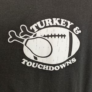 Turkey and Football Holiday WInning Tee